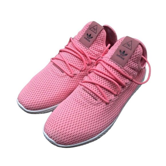Rare 2017 Adidas X Pharrell Hu Tennis Shoes Tactile Rose Size 11 Pink - Picture 11 of 14